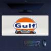 Gulf Racing Art Mouse Pad, Large Gaming Desk Mat, Non-slip XXL Mousepad for Laptop & Tablet, Mini PC Playmat with Stitched Edges