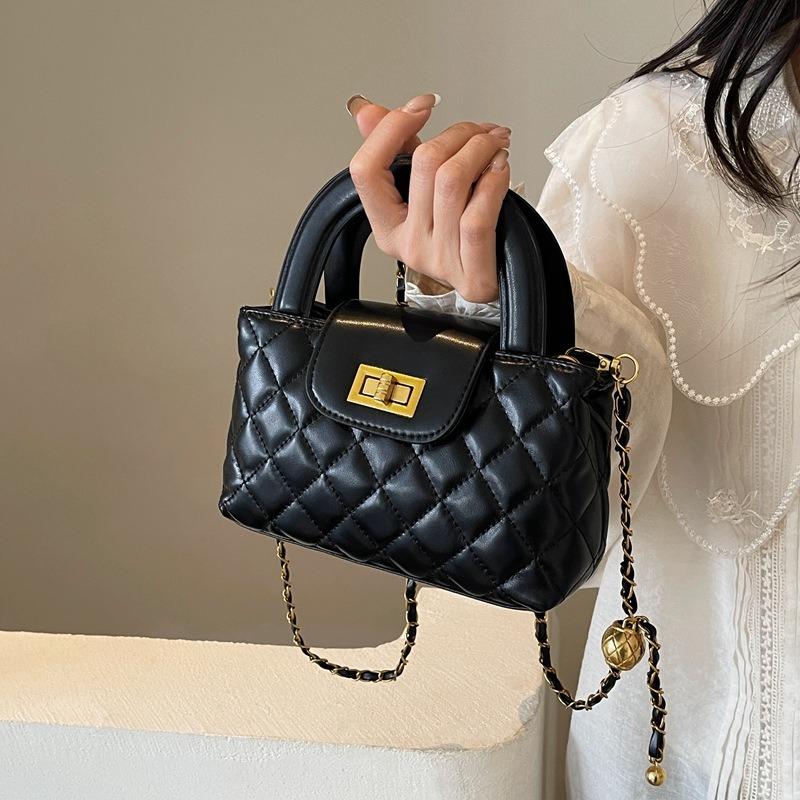 New Versatile Shoulder Bag Feel Chain Crossbody Bag Fashion Rhombus Handbag Bag