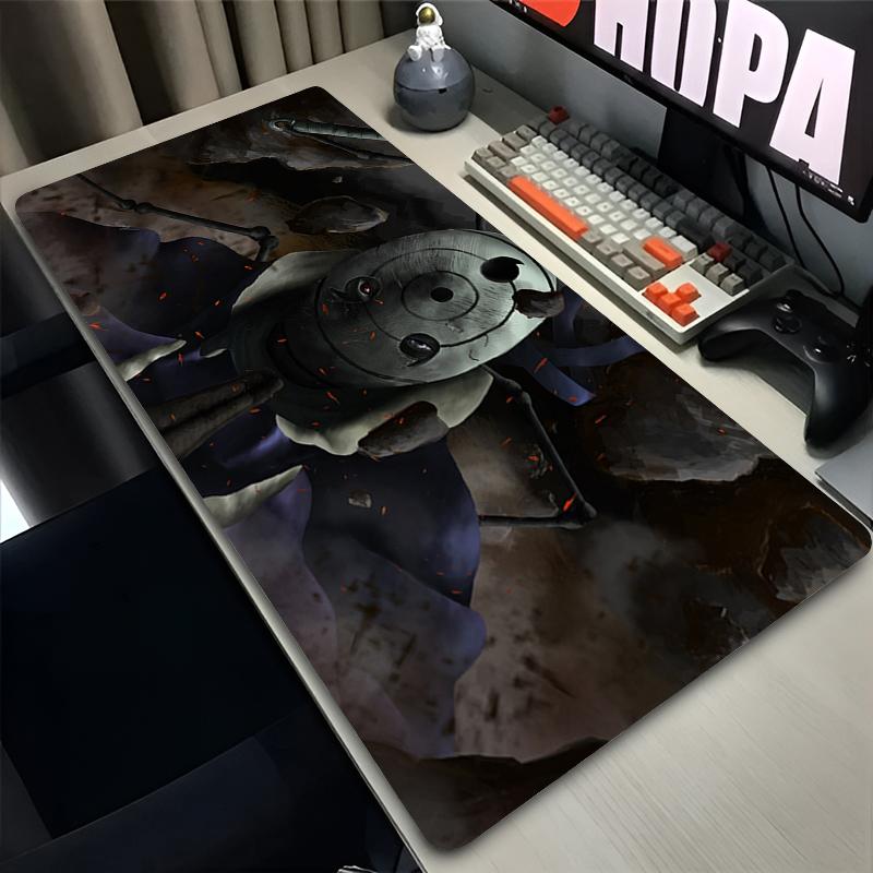 Mouse Pad Nnaruto Obito Uchiha Desk Mat Black And White Anime Mouse Mat Notbook Keyboard Pad Alfombrilla Esports Game Mousepad