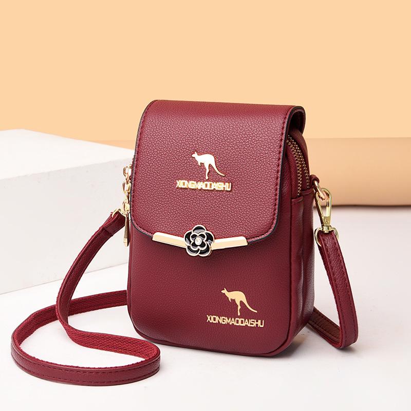 Mom Bag Light Luxury Single Shoulder Soft Leather Fashionable Women'S Texture Messenger Bag Bag High Sense