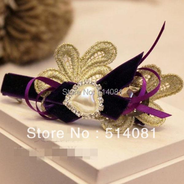 Engood 100pcs Bouton Boucle Cœur AMOUR Perle Strass pour Accessoires de Cheveux de Mariage Garniture de Couture Vintage & Ornements Loisirs Créatifs