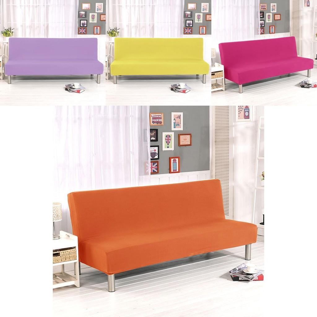 Luxurious Solid Sofa Bed Cover With Elastic Fabric For Ultimate Comfort And Protection
