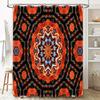 Kaleidoscope Shower Curtain Bathroom Decor Waterproof Fabric Bath Mat Sets Modern Artistic Design Print 3D Customizable Size Opt