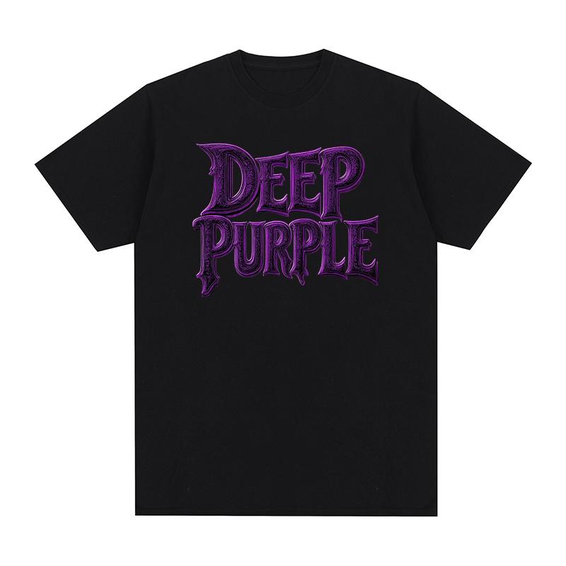 Deep Purple Vintage Tshirt Popular Heavy Rock Metal Band Fashion Hip Hop Y2k Cotton Men T shirt New Tee Tshirt Womens Tops