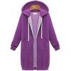 Women's Longline Hooded Sweatshirt Long Sleeve Tunic Top Casual Pullover for Fall Winter Comfortable Loungewear