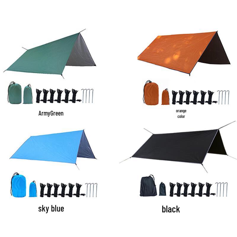 Outdoor Camping Silver-Coated Tarp Tent
