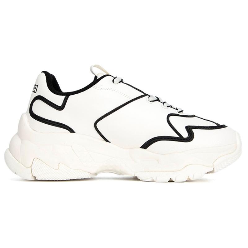 MLB Big Ball Chunky Sneakers Unisex Low top White/Black Sneakers 3ASHCLS2N-50BKS