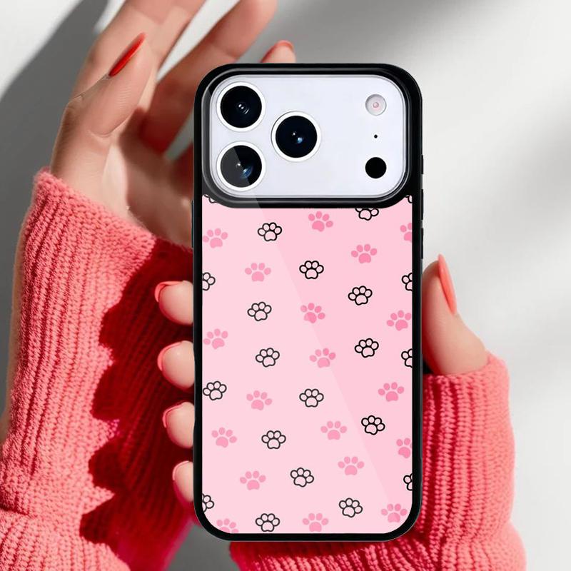 cat Dog paw design Phone Case for iPhone 17 16 15 14 13 Pro Max Back Cover for 12 11 Pro Coque