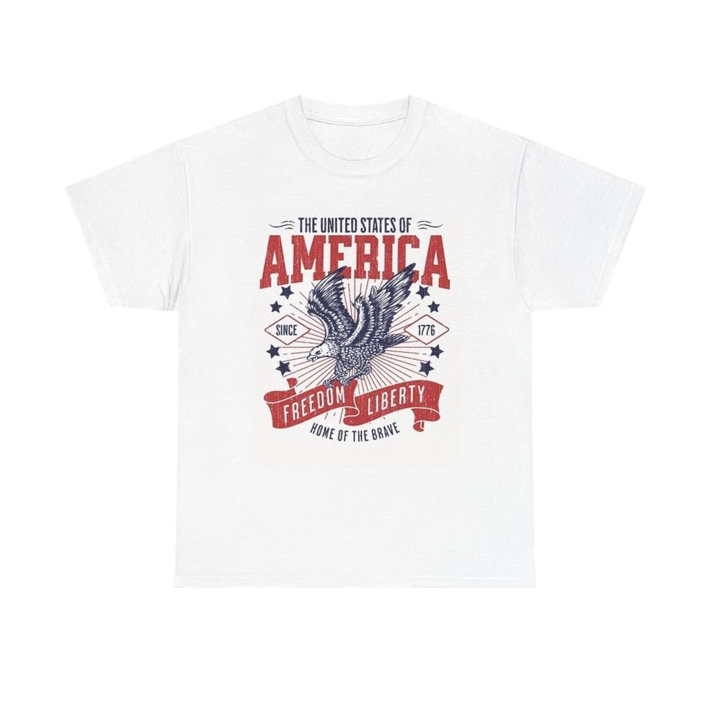 Herren- und Damen-T-Shirts USA Amerikanische Flagge Grafik