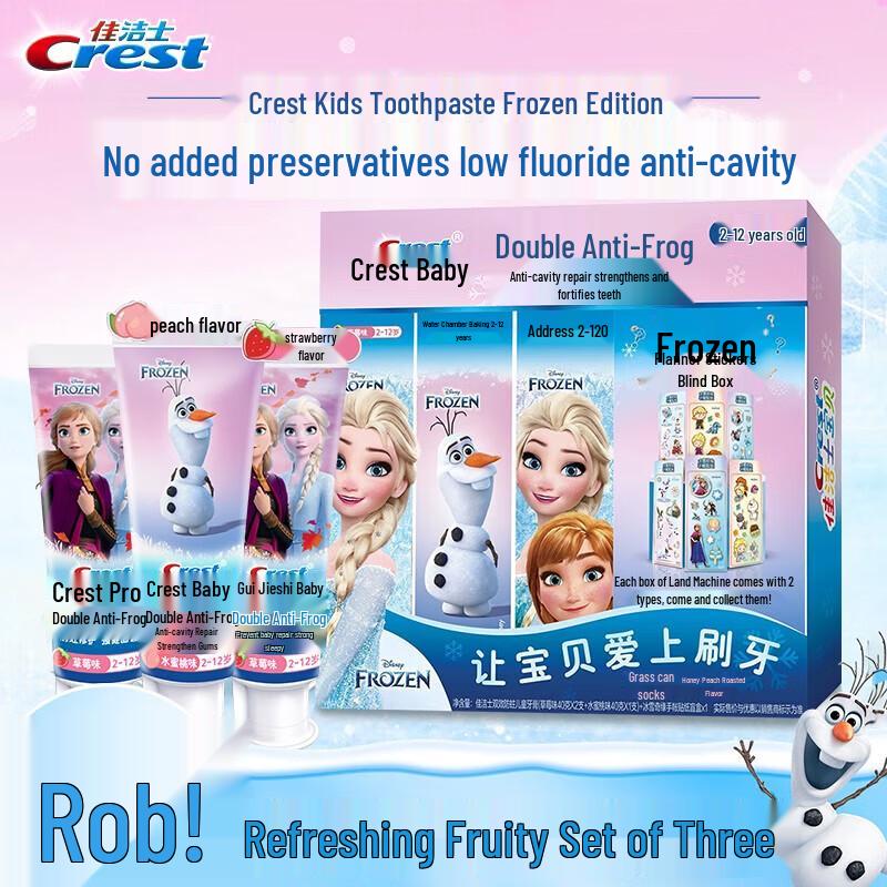 Crest Dual Action Anti-cavity Kids Toothpaste 3-Pack