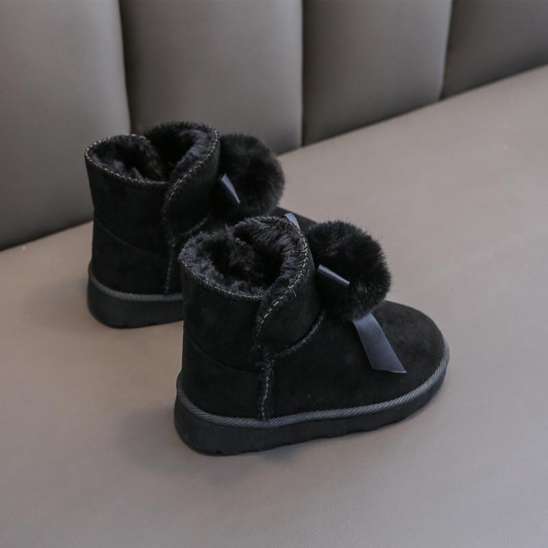 Girl's Fashion Snow Boots Boy's Thick Plush Ankel Warm Winter Boots