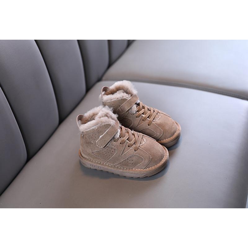 

Модные универсальные детские зимние ботинки Детские студенческие термосапоги с мягкой подошвой из хлопка 27 верблюд