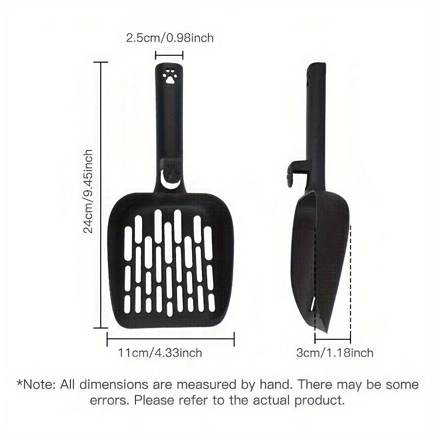 1pc Litter Scoop with Ergonomic Handle & Non-Slip Grip - Heavy-Duty Plastic Construction, Scratch-Resistant Design, Easy-Clean