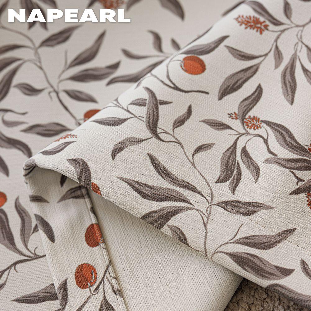 1 יחידה NAPEARL וילונות עבים לריפוי כפרי, וילונות האפלה עם הדפס פירות רטרו לחדר שינה, סלון, חלון לקישוט הבית
