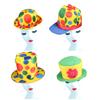 Cappello da Mago Cappello da Clown Arcobaleno Divertente Cappello a Cilindro da Clown per Natale Halloween Cosplay Festa Oggetti di Scena Costume da Clown Regali
