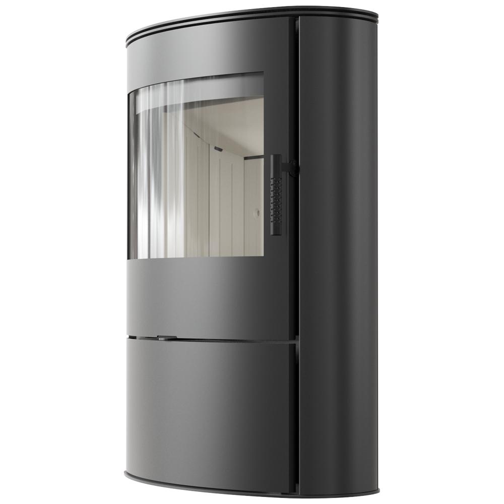 Wolnostojący Piec Kominkowy Koza KRATKI ROLLO 2 10 kW fi150 na Drewno Zestaw