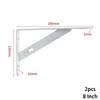 For 2 X Metal Shelf Bracket L Shape Thickened Corner Shelf Right Angle Bracket