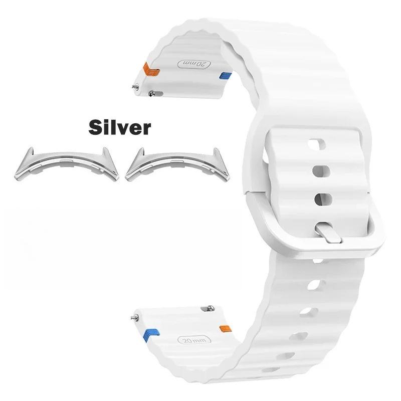 Sport-Ersatzarmband Passend für Google Pixel Watch 4/3 41mm 45mm Zubehör Wellen-Silikonband für Google Pixel Watch 2 1 Correa