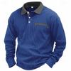 Nuova polo a maniche lunghe da uomo autunnale moda uomo maglietta con risvolto felpa top