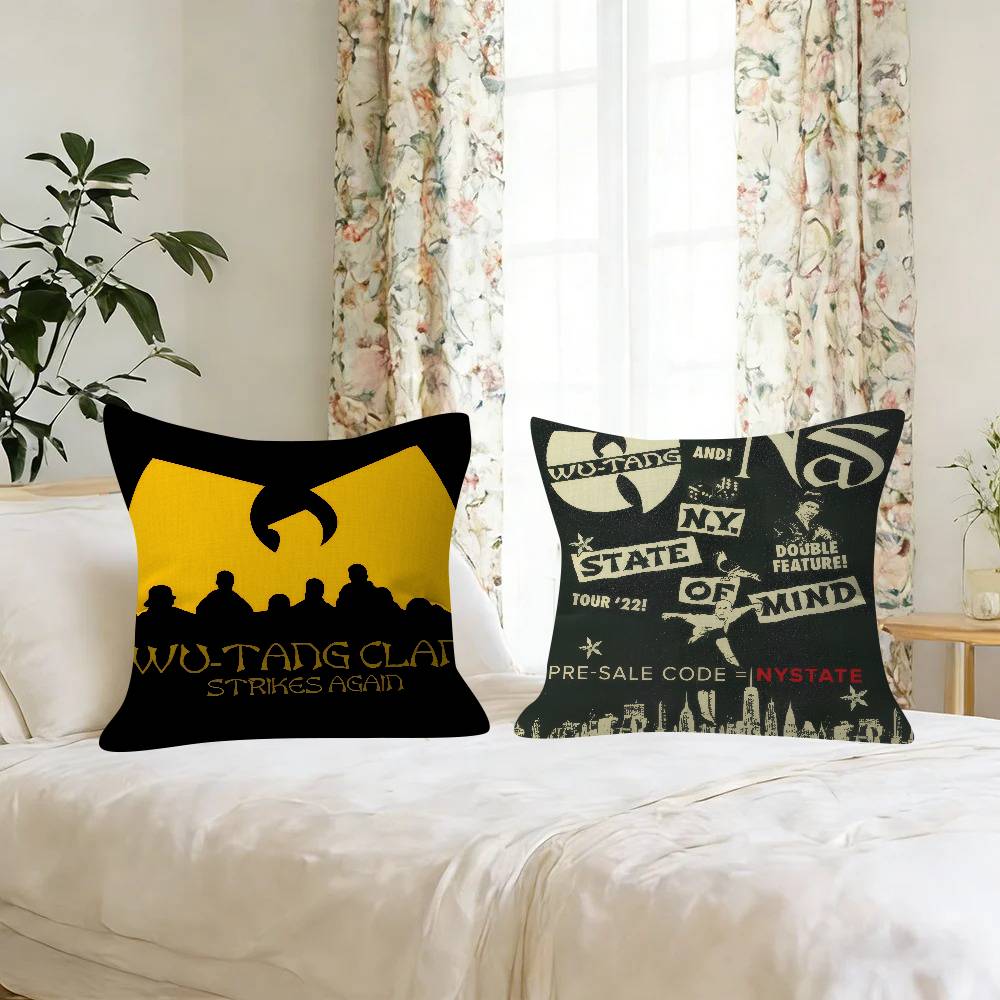 Anime Wu Logo T-Tang Clan Personalized Pillow Cover Kids Bedroom Wild Party Decor Pillowcase Kid Birthday Shower Gift