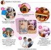 Miniature Scene Wooden Puzzle Toy DIY Doll House Furniture Christmas Gift 12ml