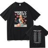 Sabrina Carpenter Short Sweet Album T-Shirt Herren/Damen Kleidung Harajuku Vintage Unisex Baumwolle Grafik T-Shirts Kleidung