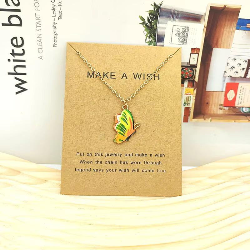 Bohemian Cross-Border Creative Butterfly Wing Pendant Necklace