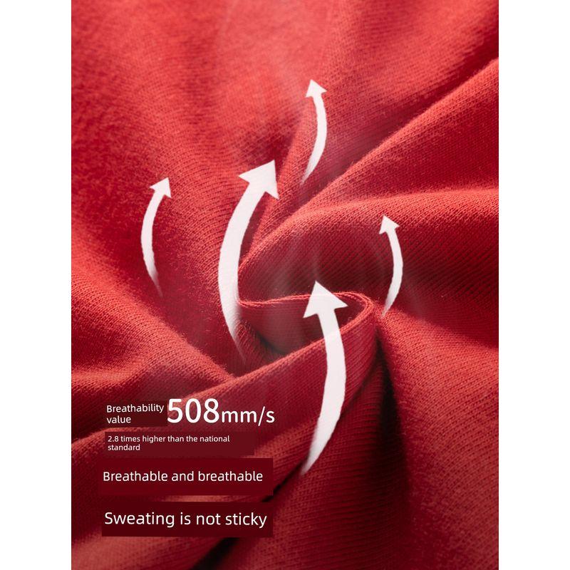 David Bella Kidsren's Long-Sleeved T-Shirt Spring New Style Baby Boy Pure Cotton Fake Two-Piece Red Top Bottoming Shirt