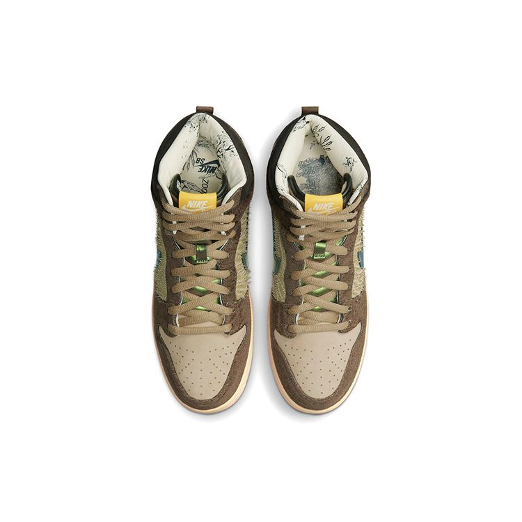 Conceitos x Nike Dunk High Pro SB TurDUNKen Tênis Unissex Castanho Rattan Paraquedas-Bege DC6887-200