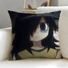 Beliebter Anime-Charakter Tomoko Kuroki Kissenbezug Weich Leicht zu waschen Kissenhülle Vielseitig für Sofa Bett Reise und Büro