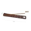Wood Incense Holder (10 x 1.5 inch, Brown)