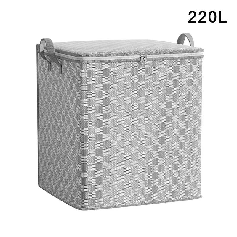 Borsa portaoggetti in tessuto non tessuto con coperchi, cerniera, contenitore pieghevole per trapunte, grande capacità, antipolvere, organizzatore