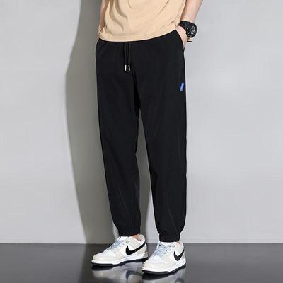 FARUISHI Men's Ice Silk Casual Jogger Pants
