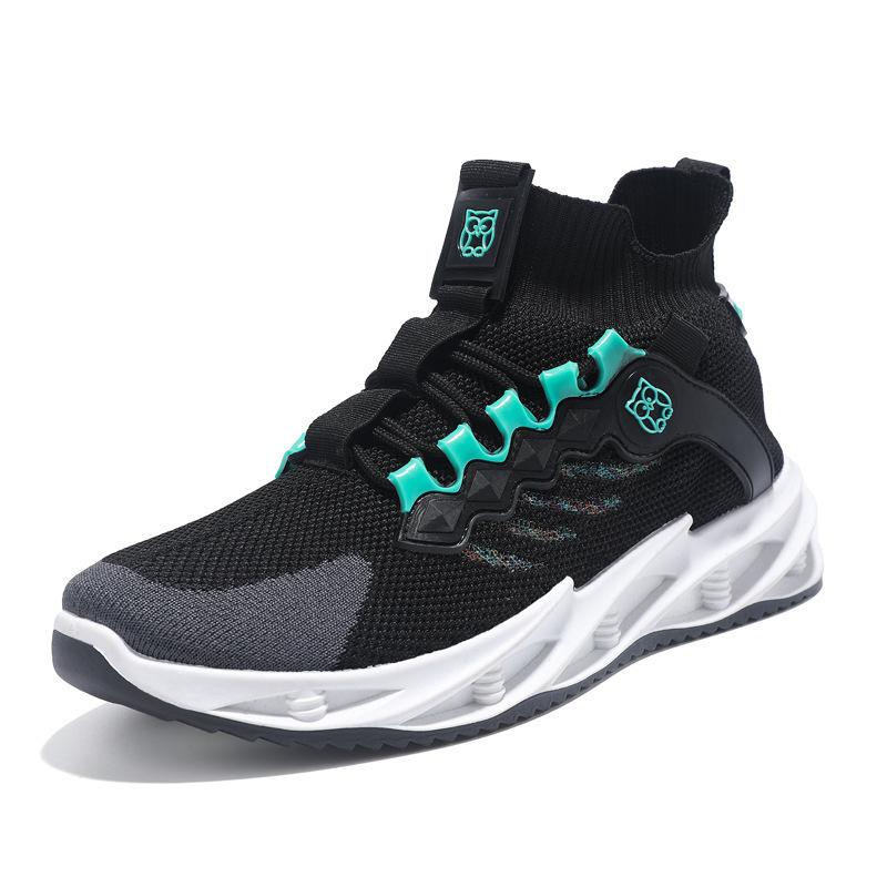 

Новинка 2023 года, мужская обувь, мужские дышащие кроссовки на шнуровке, трендовая модная повседневная спортивная обувь для мужчин 45 чёрный