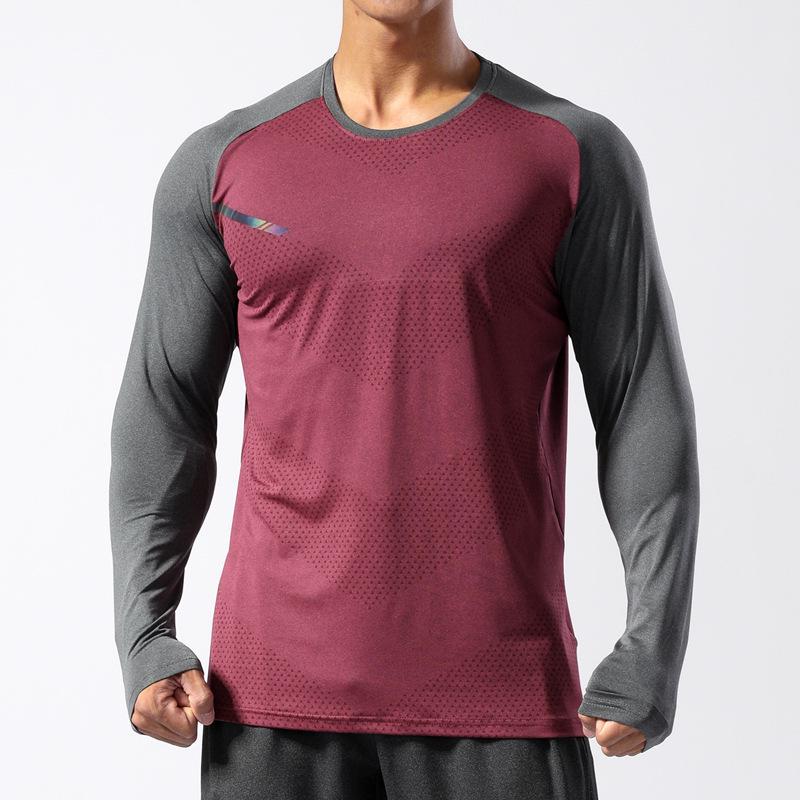 Unisex Long Sleeve Quick-Dry Basketball Training T-Shirt for Autumn/Winter.