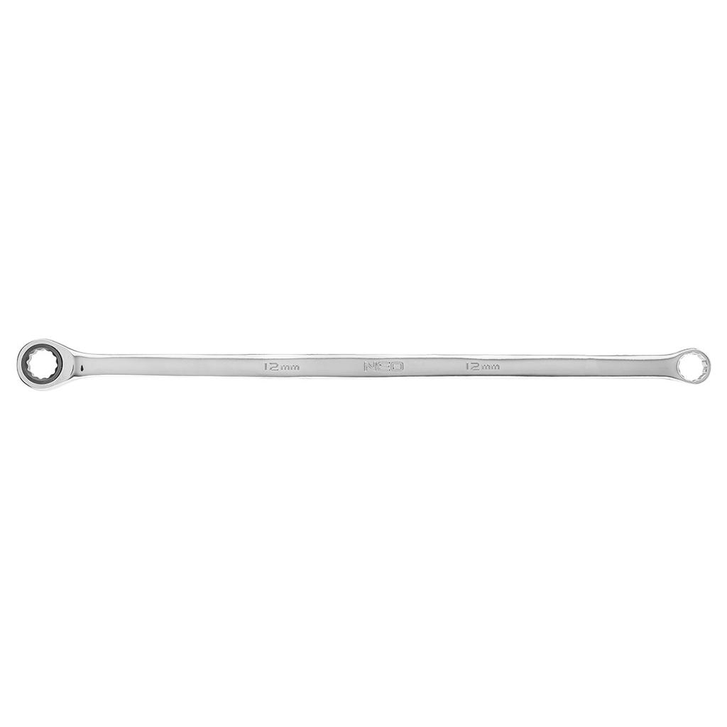 Double-ended ratchet ring wrench, long 12 mm