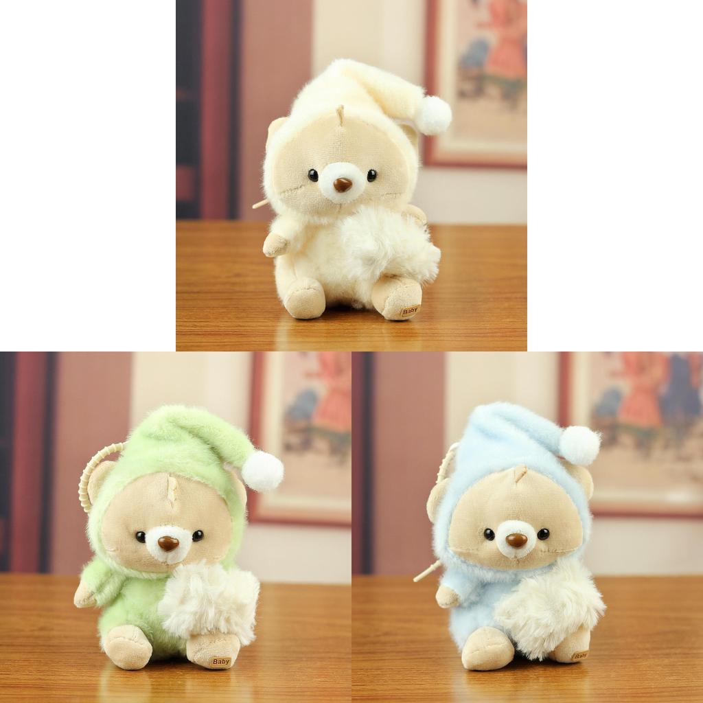 Plush Bear Keychain With Soft Polyester Fabric For Kids And Adults