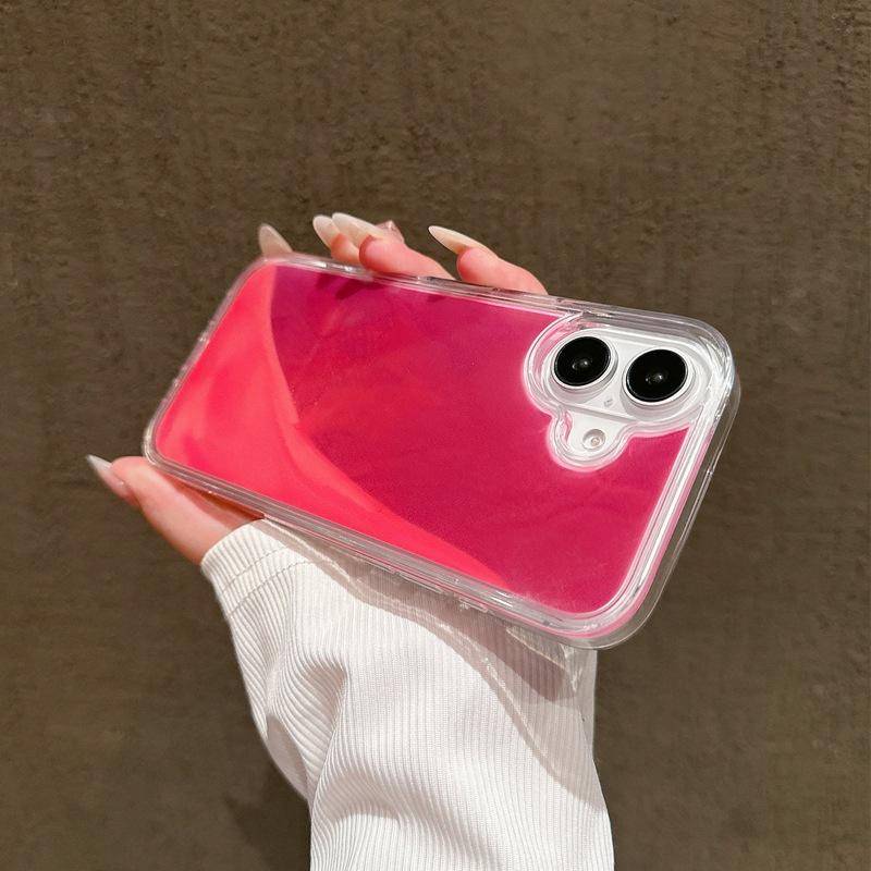 In Stock Luminous Quicksand Phone case for iPhone case Luminous Liquid Sand Back Cover Glow Glitter Case for iPhone 16 15 14 13