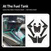 For Kymco AK550 AK 550 NEW Motorcycle Body Anti Scratch Rubber Carbon Fiber Pattern Decorative Protective Decal Sticker Pad