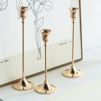 Set de sfeșnice de 3 buc. Set de sfeșnice din alamă, aur, Suport de lumânări Suport de sfeșnic decorativ pentru masa de nuntă