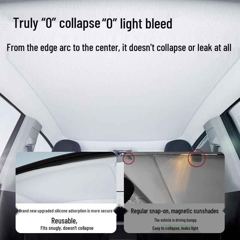 Arcfox Koala Sunshade for Alpha T5/S5 Sunroof - Static Adsorption Sun Protection Curtain