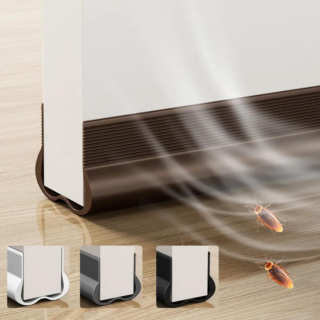 PVC Flexible Door Bottom Sealing Strip Under Doors Draft Stopper Sealing Strip OundProof Gasket Weatherstrip Draft Guard