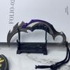 15CM Valorant Spiel Merch Reaver EP 5 Karambit mit Lederetui Zinklegierung Metallmodell Rostfrei Realistisches Bastelspielzeug
