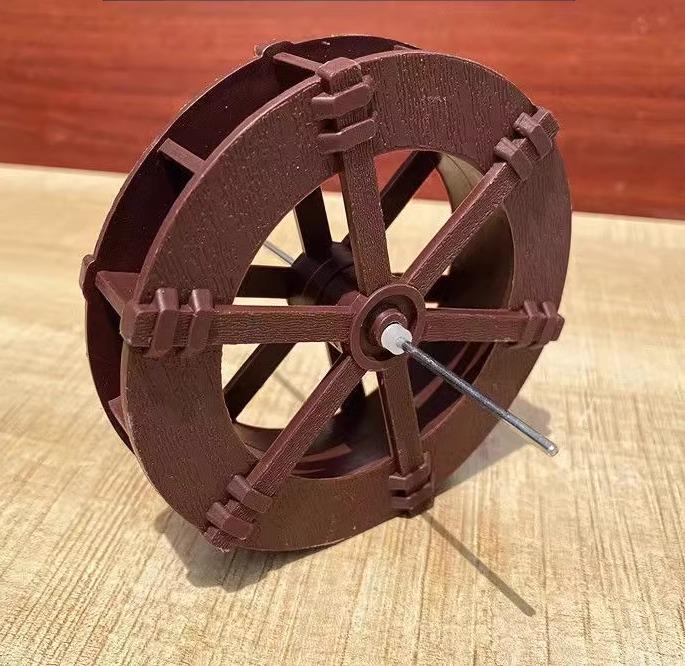 Kunststoff-Wasserrad-Gartendekorationen: Fließendes Wasser Feng Shui Rad für Aquarien und Gärten