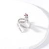 Gold Plated Snake Shape Stainless Steel Ring - European & American Fashion, French Retro Titanium Steel Jewelry.