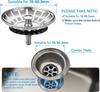 Stainless Steel Sink Filter Bathtub Drain Hair Catcher Kitchen/Bathroom Plug