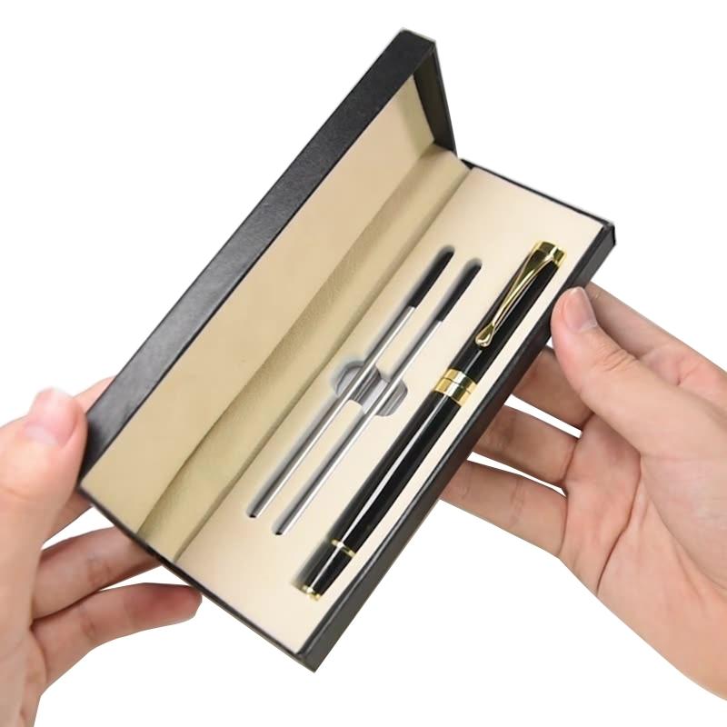 Klasyczny Luksusowy Zestaw Długopisów Podpisowych Metalowy Długopis Żelowy 0,5 mm Końcówka dla Uczniów Nauczyciela Menedżera Prawnika Profesora