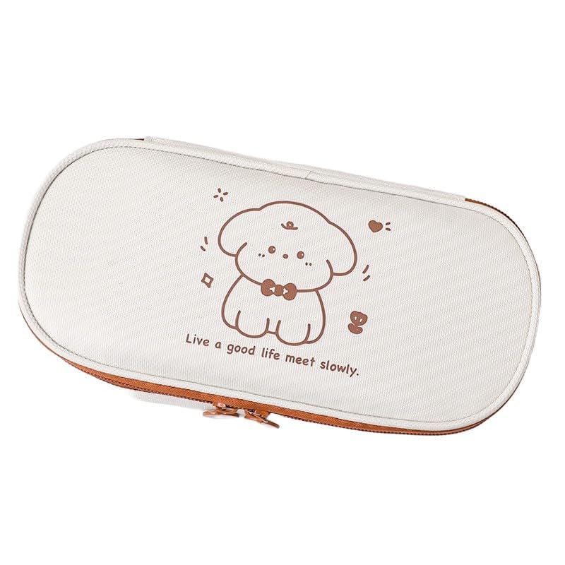 Cute Animal Design Case Large Capacity Cat Dog Rabbit Bear Baby Three Kittens Pencil Case Pencil Case Pencil Holder Writing Utensils Pencil Holder Pen