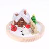 Cute Mini Christmas Snow House Xmas Tree Snowman Scene Ornament Dollhouse Decoration Micro Landscape Ornaments Xmas Gifts