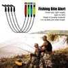 2Pcs Carp Fishing Bite Alarm Chain Portable Lightweight Fish Bite Indicator Swinger Alert Hanger Freshwater Saltwater Outdoor Fishing Accessories